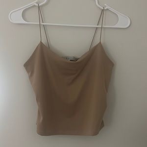 Tan Spaghetti Strap Tank Top
